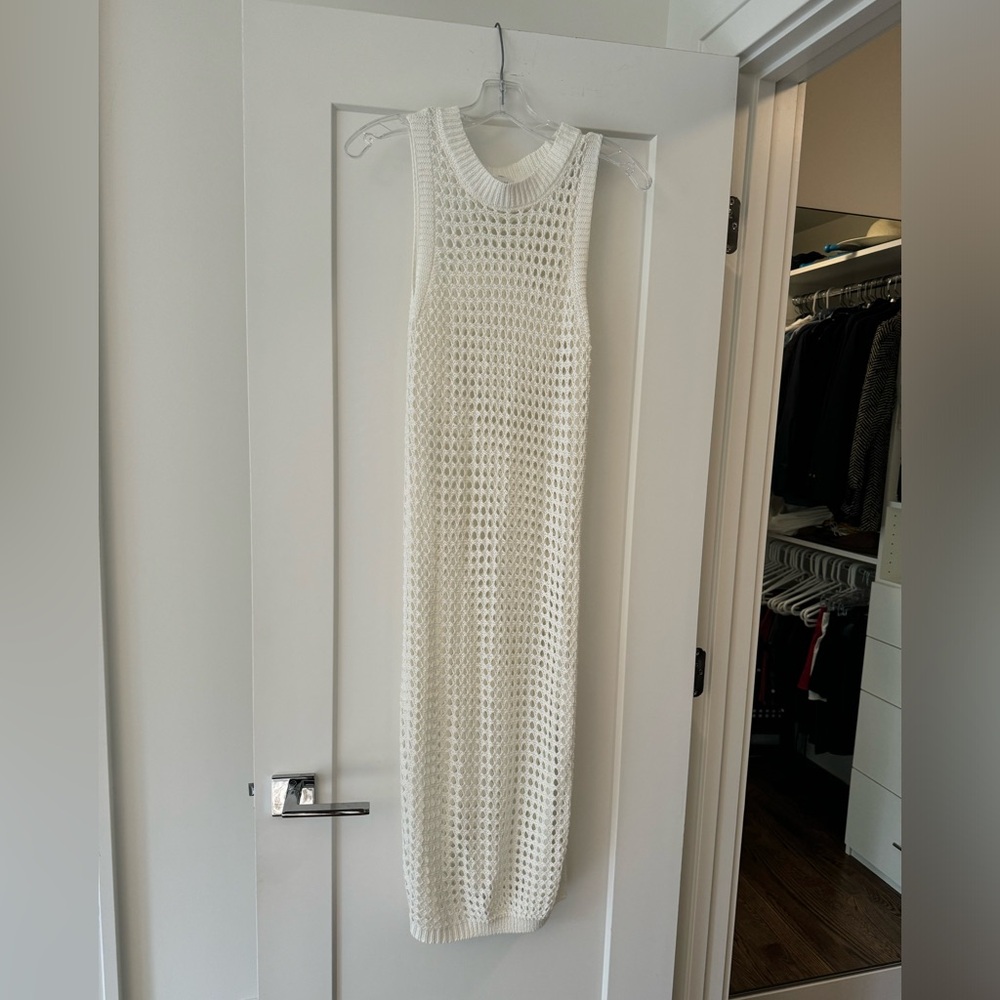 Shade & Shore White Knit Swim Coverup